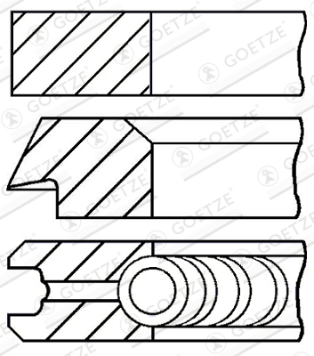 Piston ring set