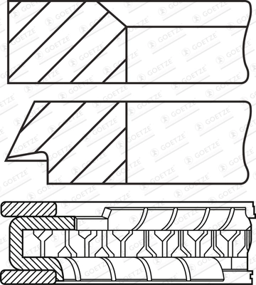 Piston ring set