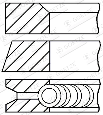 Piston ring set