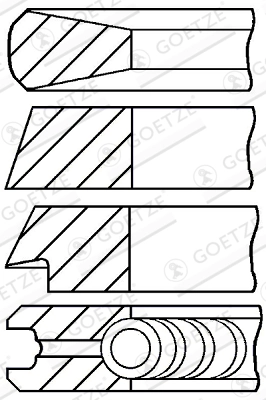 Piston ring set