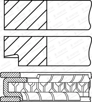 Piston ring set