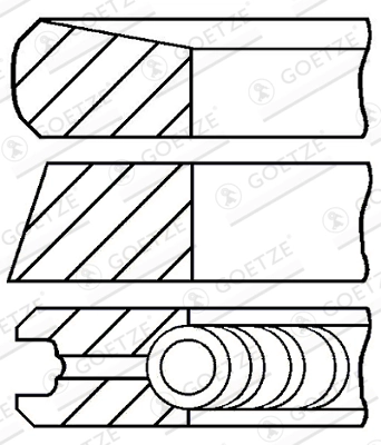 Piston ring set