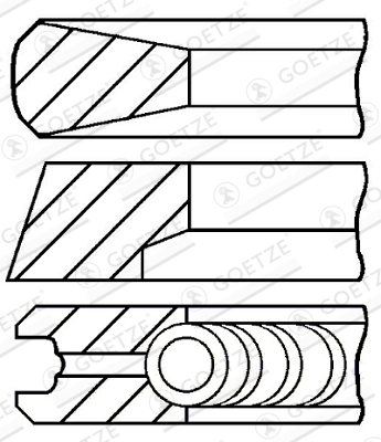 Piston ring set