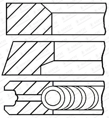 GOETZE ENGINE 08-445100-00 — Поршневі кільця, комплект