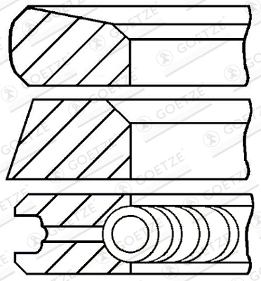Piston ring set