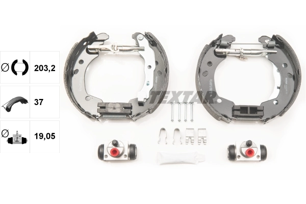 Jeu de mâchoires de frein TEXTAR 84062600