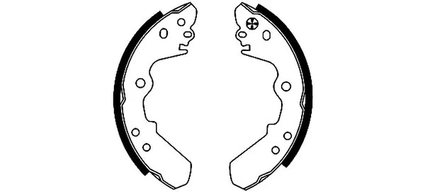 Jeu de mâchoires de frein TEXTAR 91043600