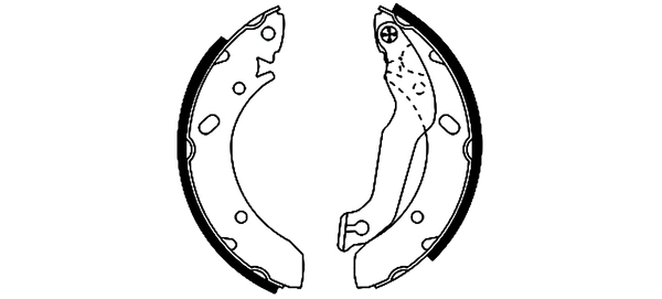 Jeu de mâchoires de frein TEXTAR 91052300