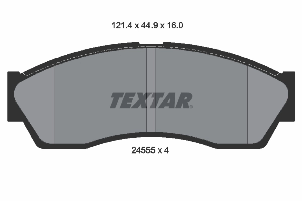 Kit de plaquettes de frein, frein à disque TEXTAR 2455501