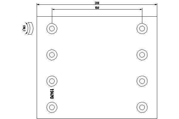 Garniture de frein, frein à tambour TEXTAR 19490