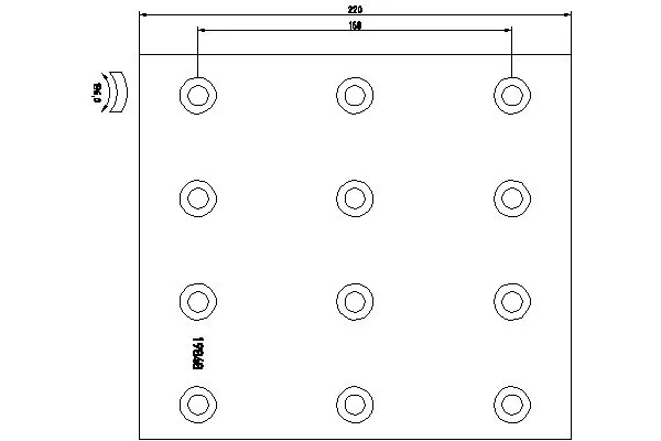 Garniture de frein, frein à tambour TEXTAR 19848