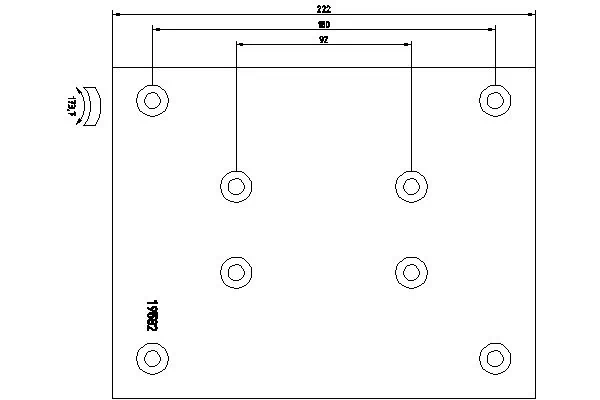 Garniture de frein, frein à tambour TEXTAR 19582