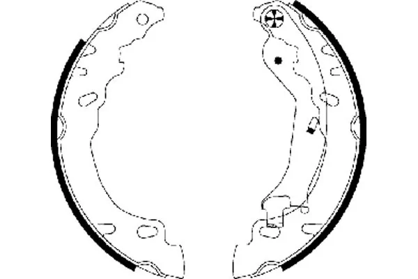 Jeu de mâchoires de frein TEXTAR 91064600