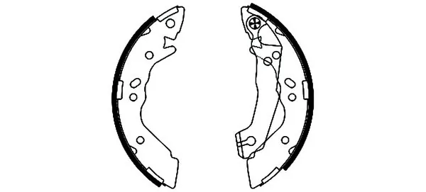 Jeu de mâchoires de frein TEXTAR 91054100