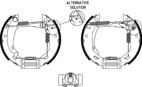 Jeu de mâchoires de frein TEXTAR 84031800