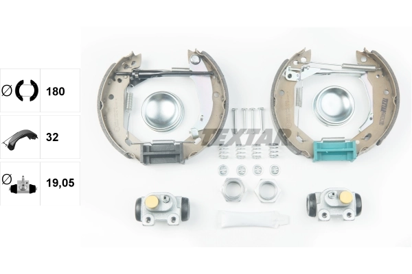 Jeu de mâchoires de frein TEXTAR 84031200