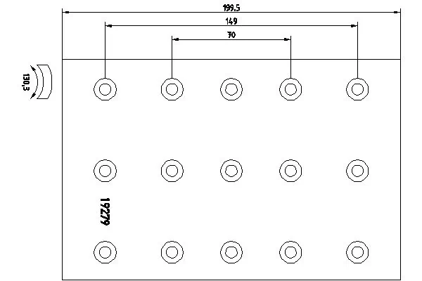 Garniture de frein, frein à tambour TEXTAR 19279