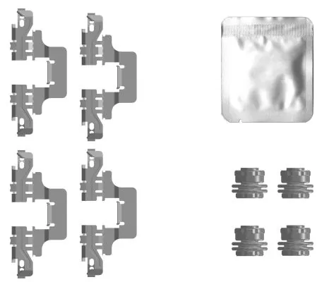 Kit d'accessoires, plaquette de frein a disque