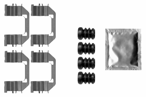Kit d'accessoires, plaquette de frein a disque