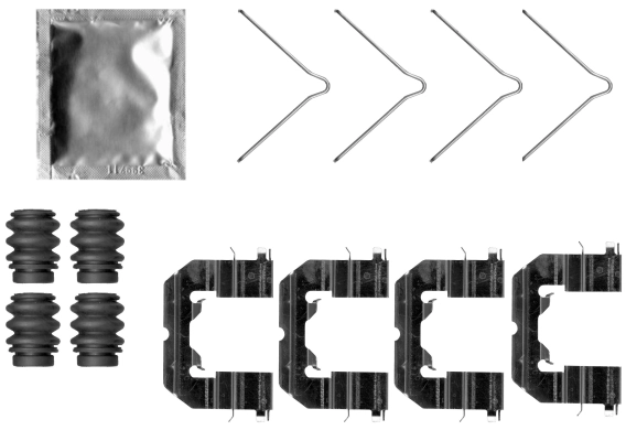 Kit d'accessoires, plaquette de frein a disque