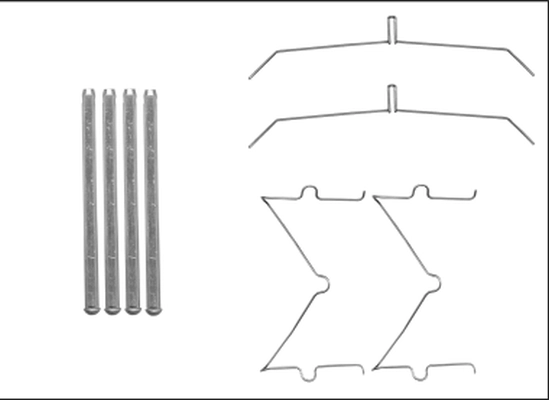 Kit d'accessoires, plaquette de frein a disque