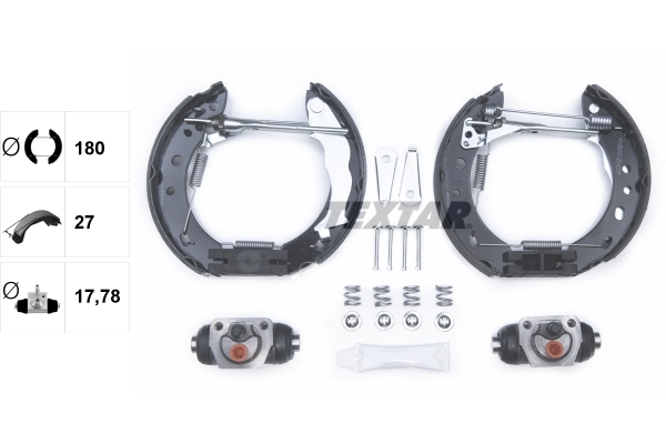 Jeu de mâchoires de frein TEXTAR 84058300