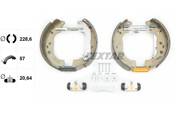 Jeu de mâchoires de frein TEXTAR 84061400