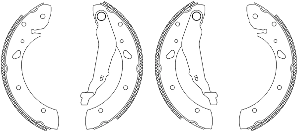 Jeu de mâchoires de frein TEXTAR 83053400