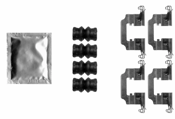 Kit d'accessoires, plaquette de frein a disque