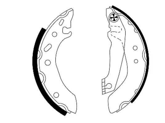 Jeu de mâchoires de frein TEXTAR 91043700