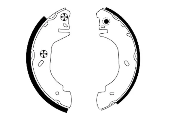 Jeu de mâchoires de frein TEXTAR 91048500