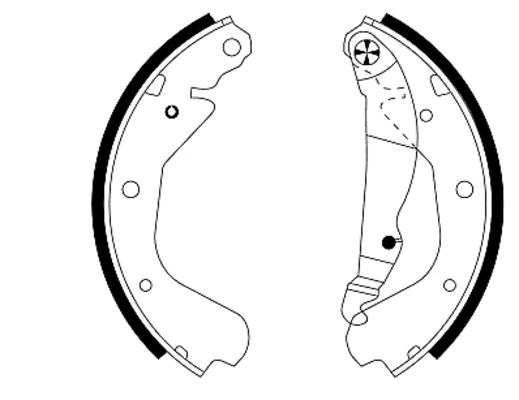 Jeu de mâchoires de frein TEXTAR 91033000