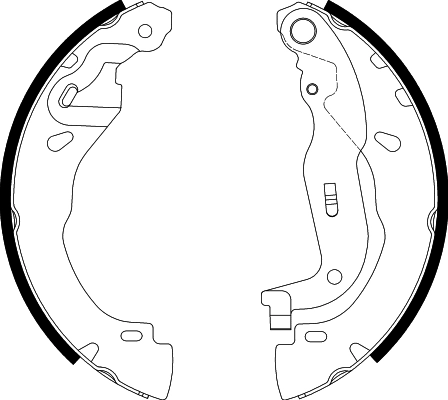 Jeu de mâchoires de frein TEXTAR 91088500