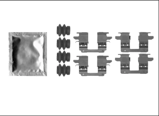 Kit d'accessoires, plaquette de frein a disque