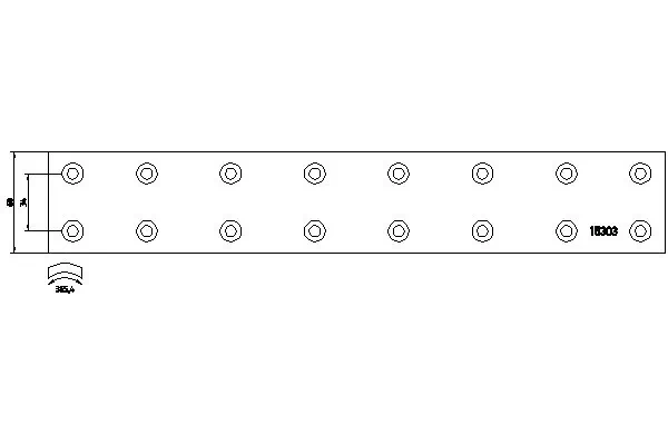 Garniture de frein, frein à tambour TEXTAR 15303