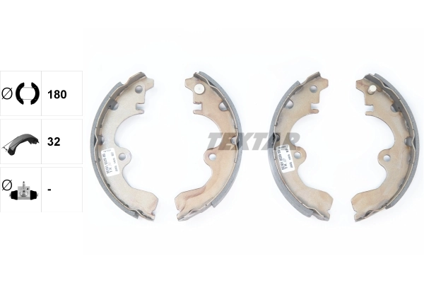 Jeu de mâchoires de frein TEXTAR 91052000