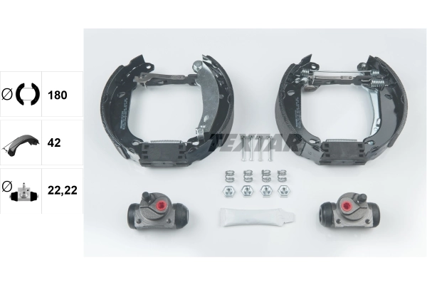 Jeu de mâchoires de frein TEXTAR 84037400