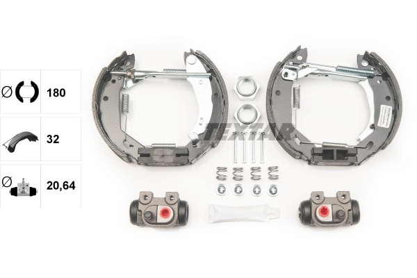 Jeu de mâchoires de frein TEXTAR 84031202