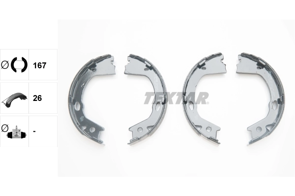 Brake Shoe Set, parking brake