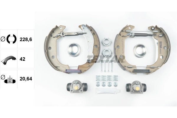 Jeu de mâchoires de frein TEXTAR 84056602