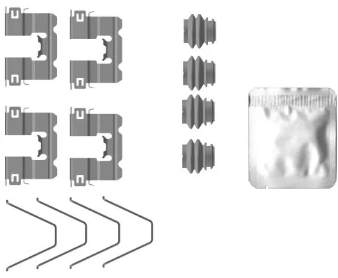 Kit d'accessoires, plaquette de frein a disque