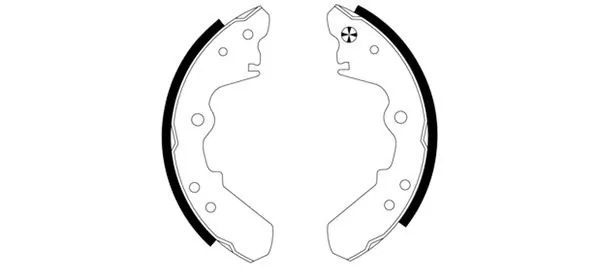 Jeu de mâchoires de frein TEXTAR 91038300