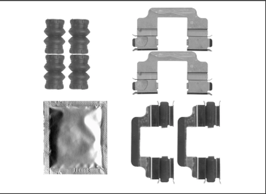 Kit d'accessoires, plaquette de frein a disque
