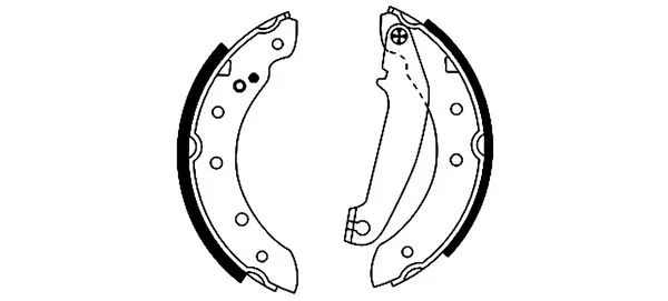 Jeu de mâchoires de frein TEXTAR 91046300