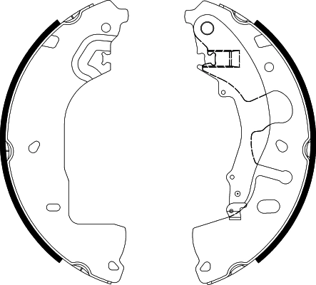 Jeu de mâchoires de frein TEXTAR 91088600
