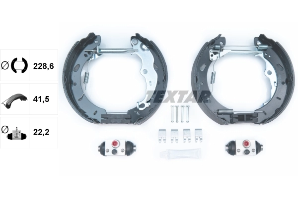 Jeu de mâchoires de frein TEXTAR 84079800