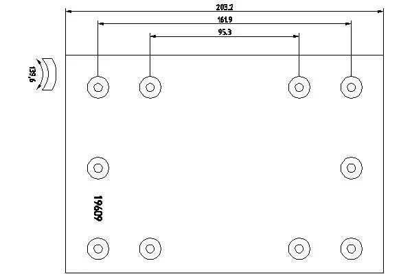 Garniture de frein, frein à tambour TEXTAR 19609