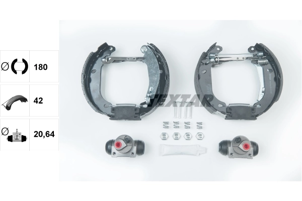 Jeu de mâchoires de frein TEXTAR 84037406