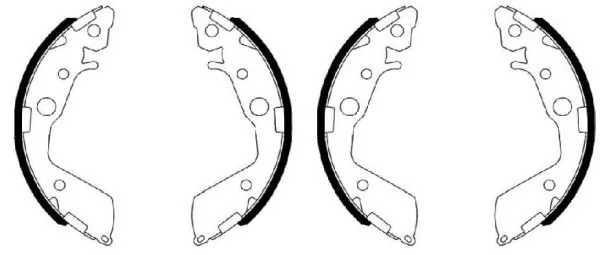 Jeu de mâchoires de frein TEXTAR 91087500