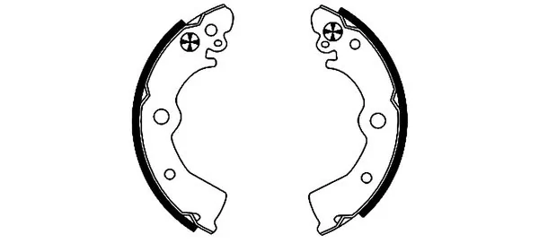 Jeu de mâchoires de frein TEXTAR 91045300